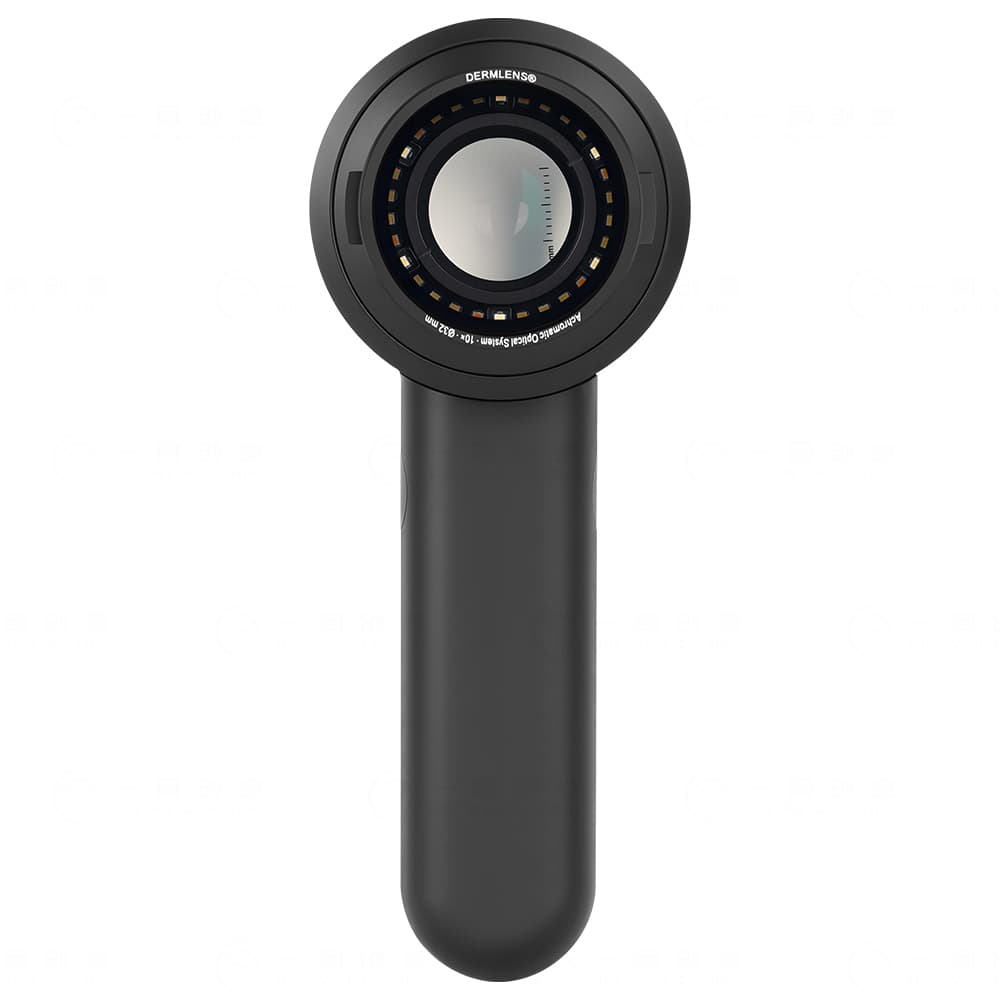 DermLens M6 optical system, lens-first view